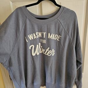 Maurices Gray Ribbed Lightweight Top